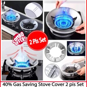 40% Gas Saving Stove Cover 2 pis Combo Set